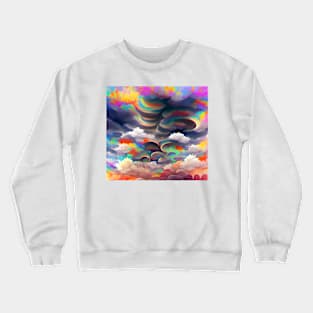 Psychedelic Clouds Crewneck Sweatshirt